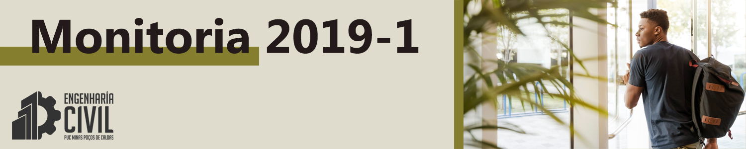 Monitoria 2019-1 - HORÁRIOS